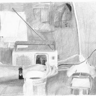 Cycle ,,Dinner’, drawing, 21_15 cm